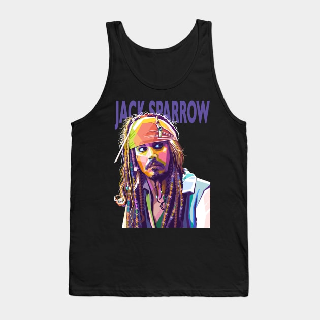 Jack Sparrow Tank Top by lots of artWork